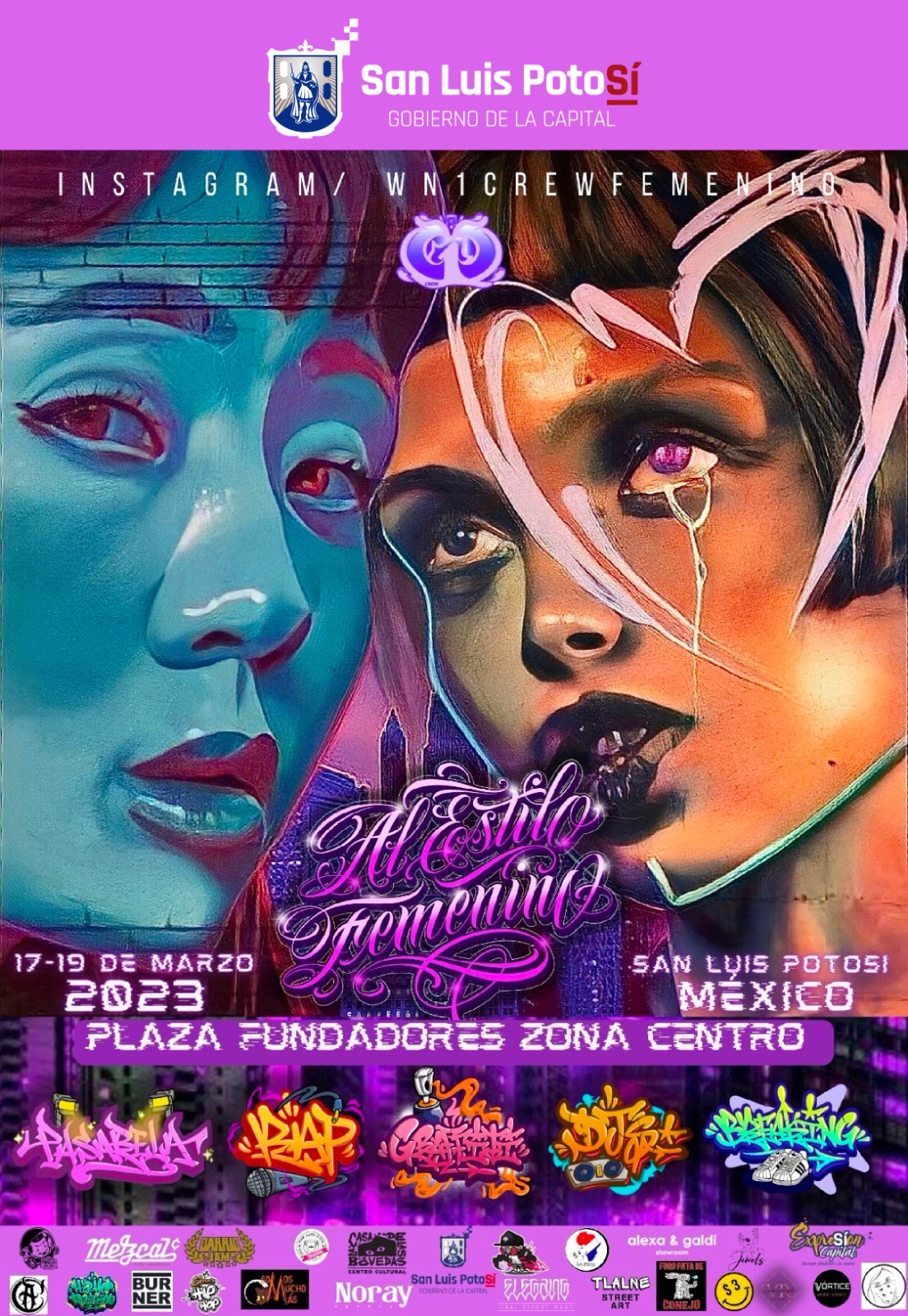 El H. Ayuntamiento de San Luis Potosí invita a las y los jóvenes que gustan del arte y las manifestaciones urbanas.