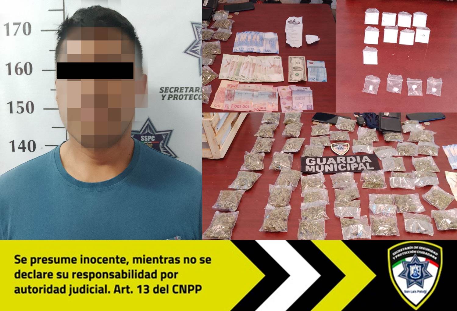 Realizaron la detención de dos personas presuntamente dedicadas al narcomenudeo en las inmediaciones del mercado República