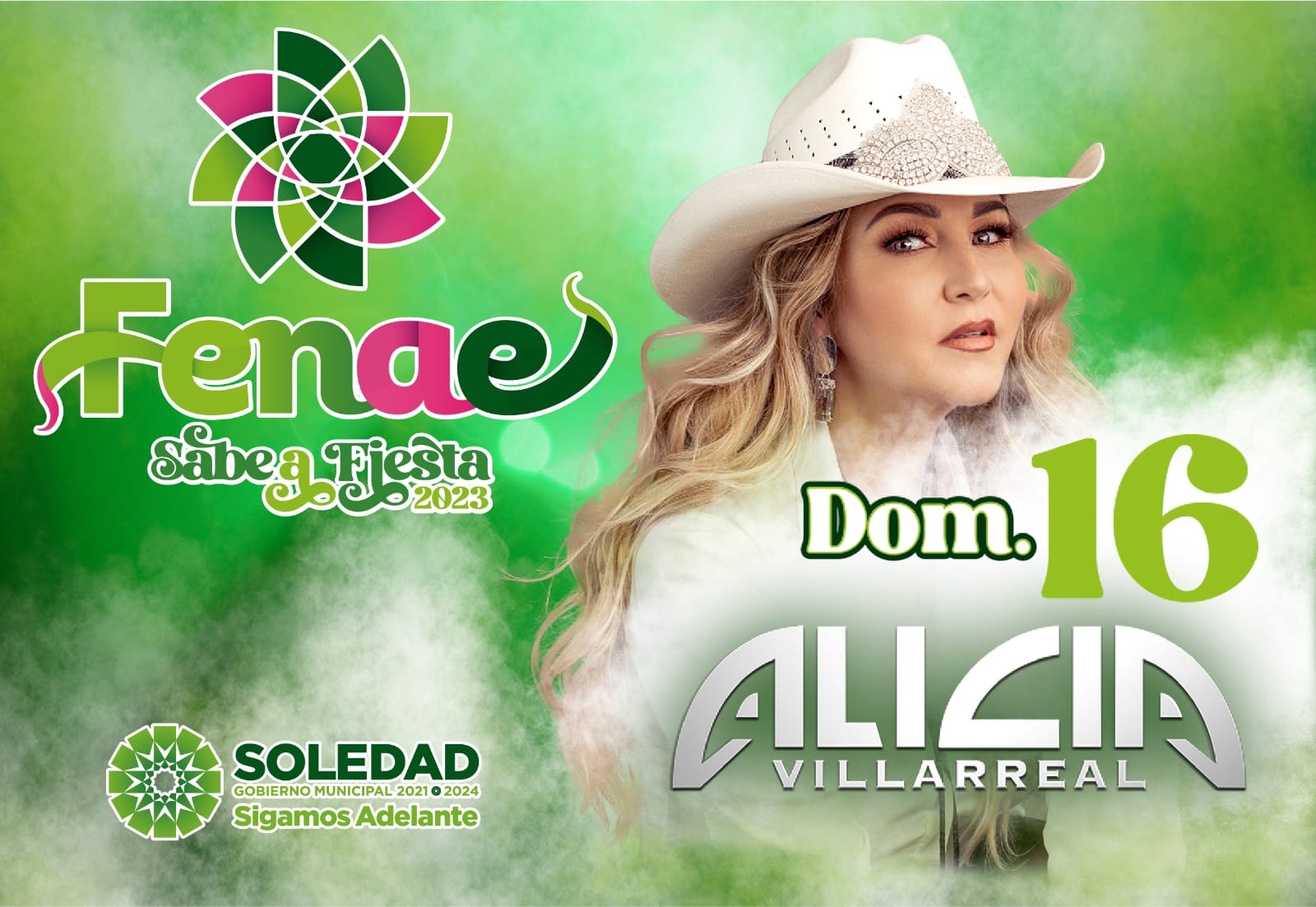 Con éxitos como “Te quedo grande la yegua” llega Alicia Villarreal a la FENAE 2023