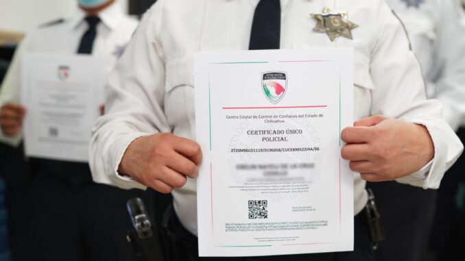 APLICACIÓN CONSTANTE DE CERTIFICADO ÚNICO POLICÍAL, ESTRATEGIA PARA MEJORAR EL TRABAJO DE ELEMENTOS DE SEGURIDAD