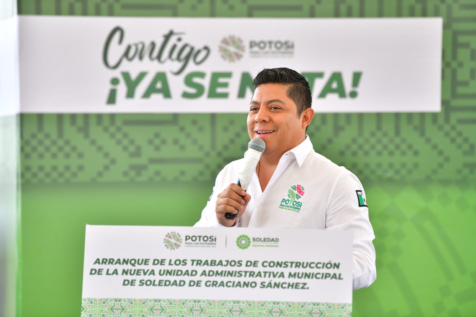 Gallardo Cardona anunció otras obras para el municipio, como un colector pluvial en Cactus, con inversión de 60 millones de pesos