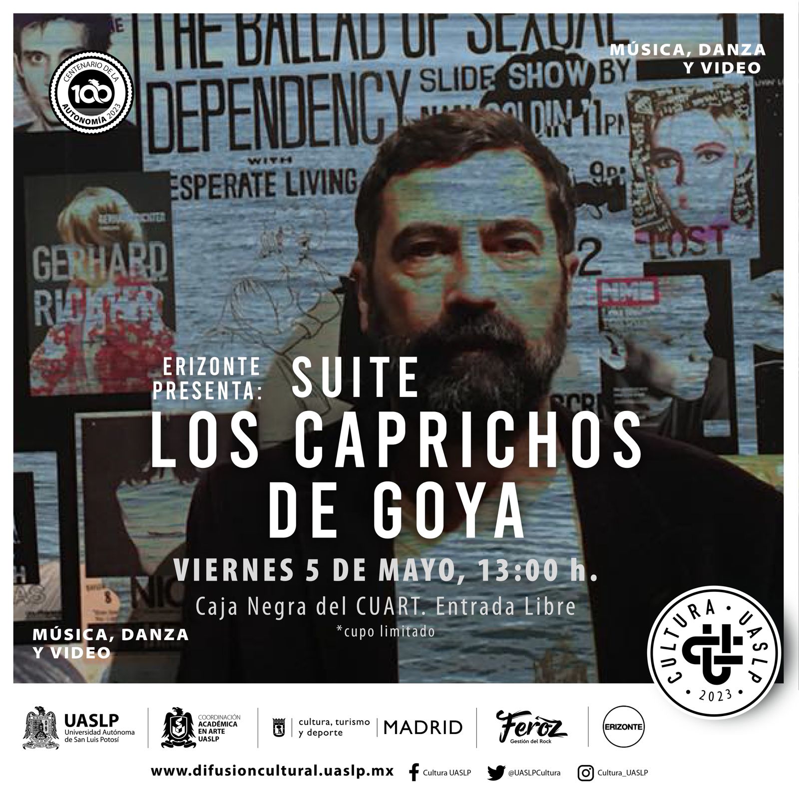 UASLP presenta el espectáculo, “Suite Los Caprichos de Goya”, el próximo viernes 05 de mayo a las 13:00 h.