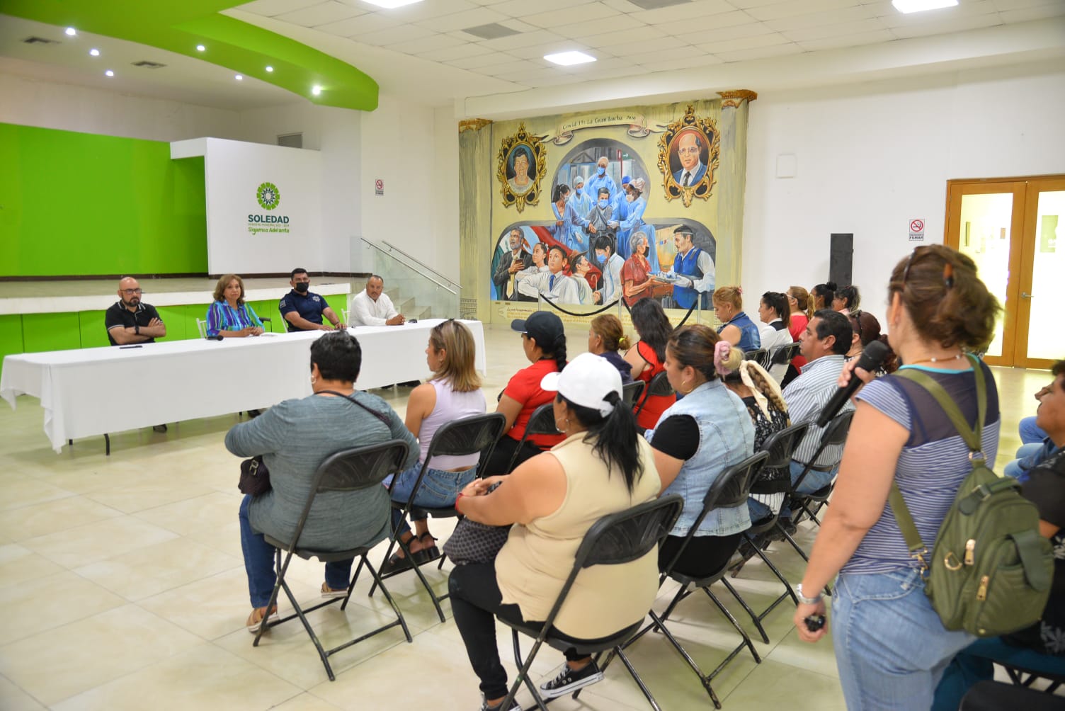 ALCALDESA DE SOLEDAD SE REUNIÓ CON HABITANTES DE LA ZONA ORIENTE