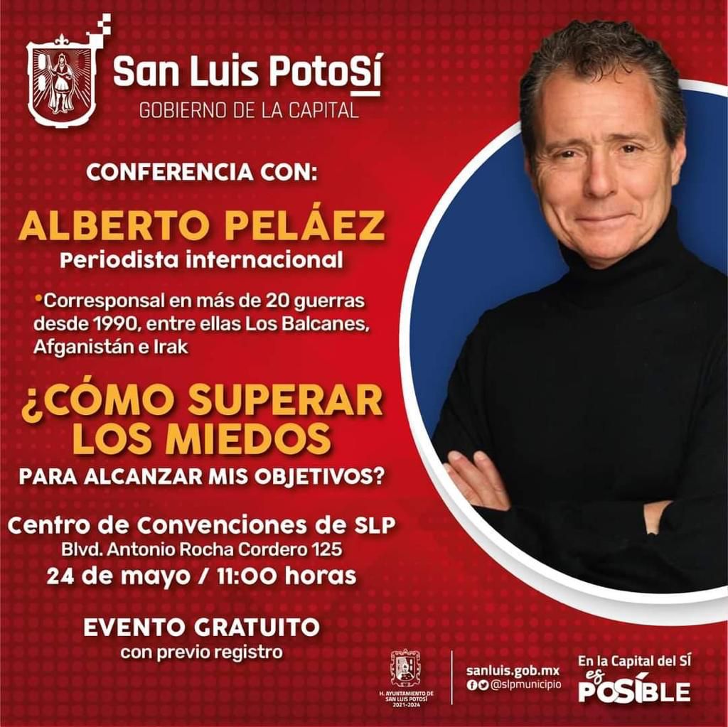 El periodista Alberto Peláez ofrecerá una conferencia en la capital potosina
