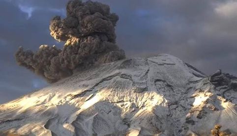 Volcán Popocatépetl se mantiene semáforo amarillo fase 3