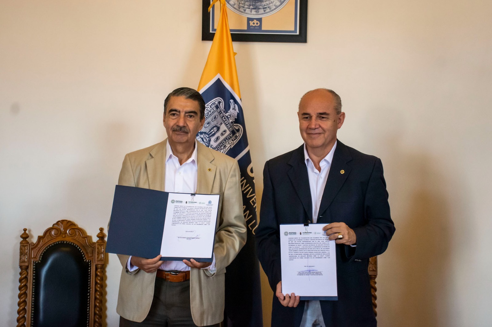 - UASLP signa Convenio Marco de Colaboración con el Consejo del Patrimonio de Áreas y Centros Históricos