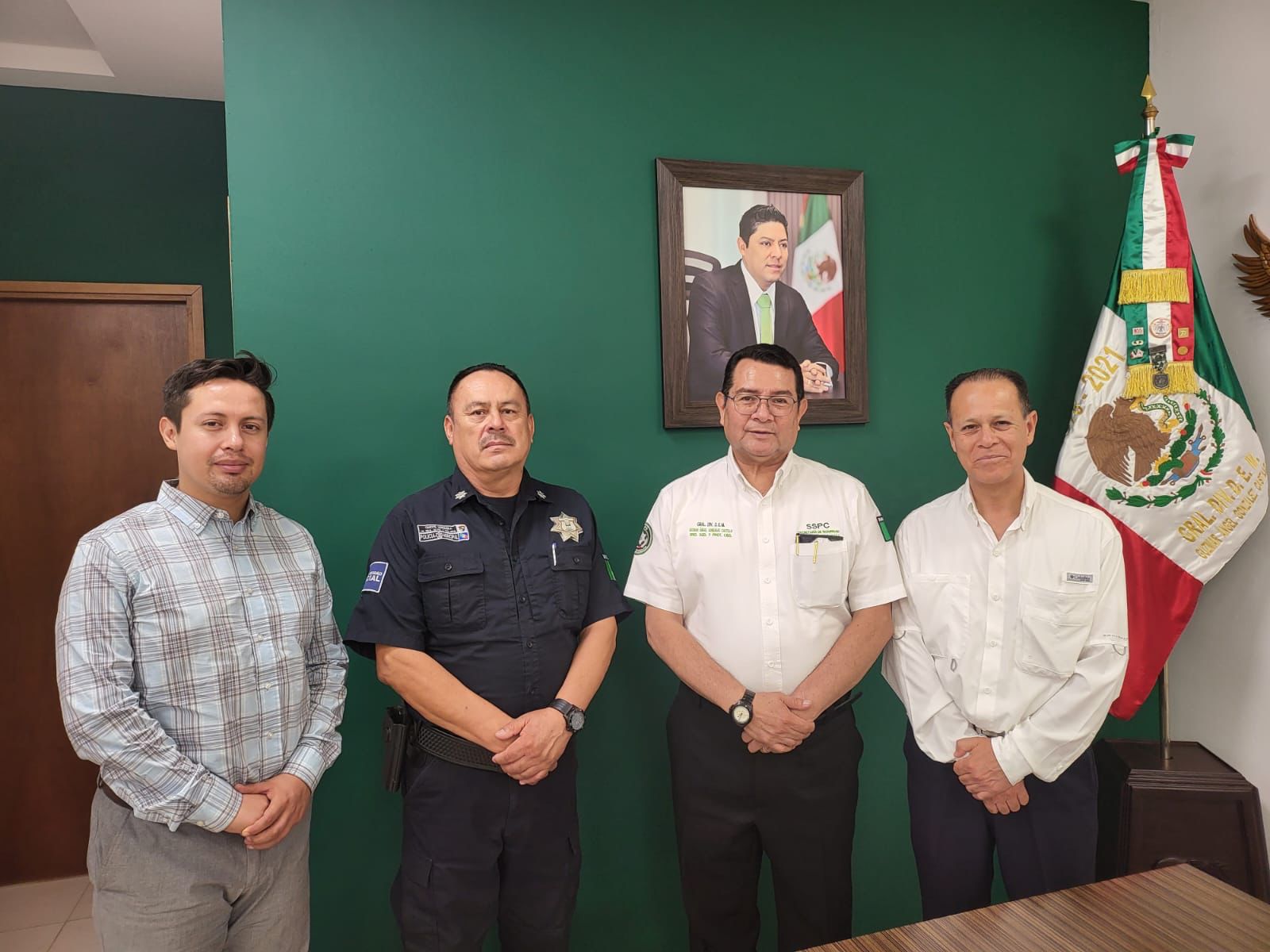 El alcalde de Ciudad Fernández reconoció el respaldo de la dependencia en labores de proximidad social y protección a la ciudadanía.