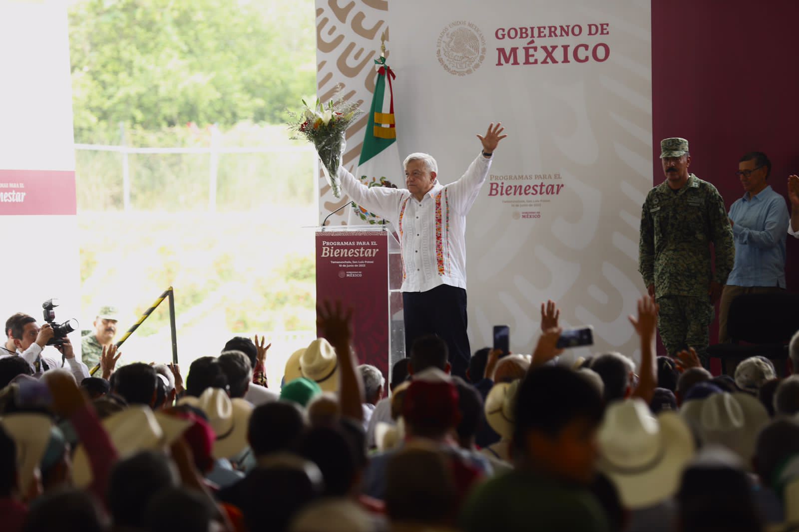Presidente Andrés Manuel López Obrador reconoció a Ricardo Gallardo por atender y trabajar primero por la gente