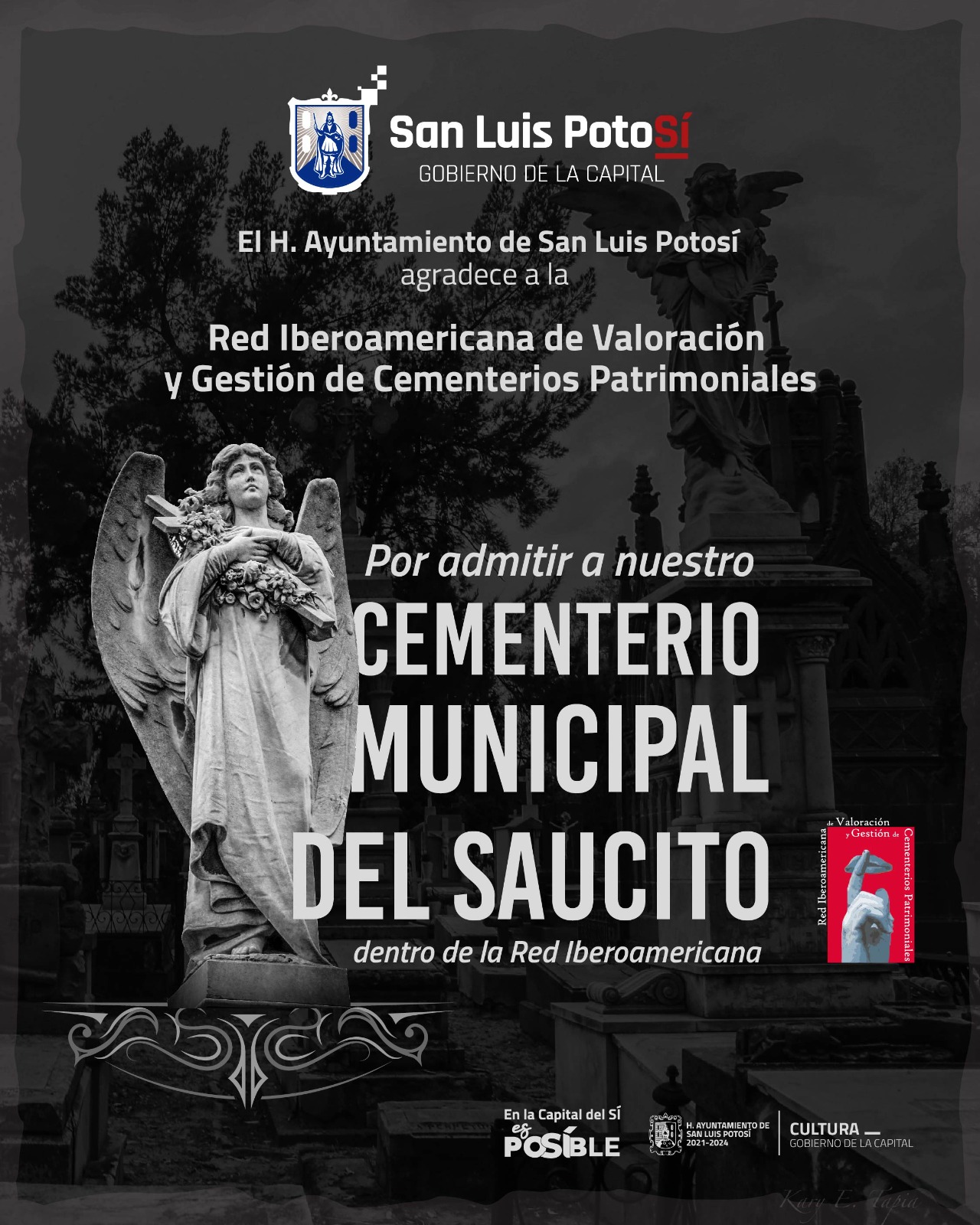 Tiene más 128 años de existencia, es el primer cementerio civil antiguo y da testimonio del desarrollo urbano de la capital potosina.