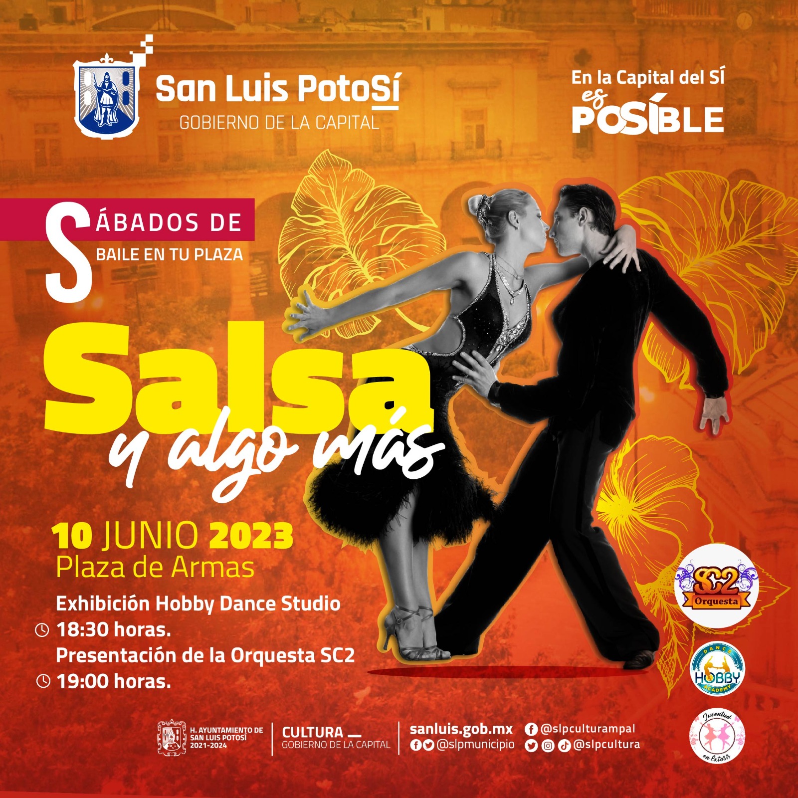 Orquesta Veracruz en el tradicional Viernes de Danzón; mientras que la Orquesta SC2 en el Sábado de Ritmos Latinos.