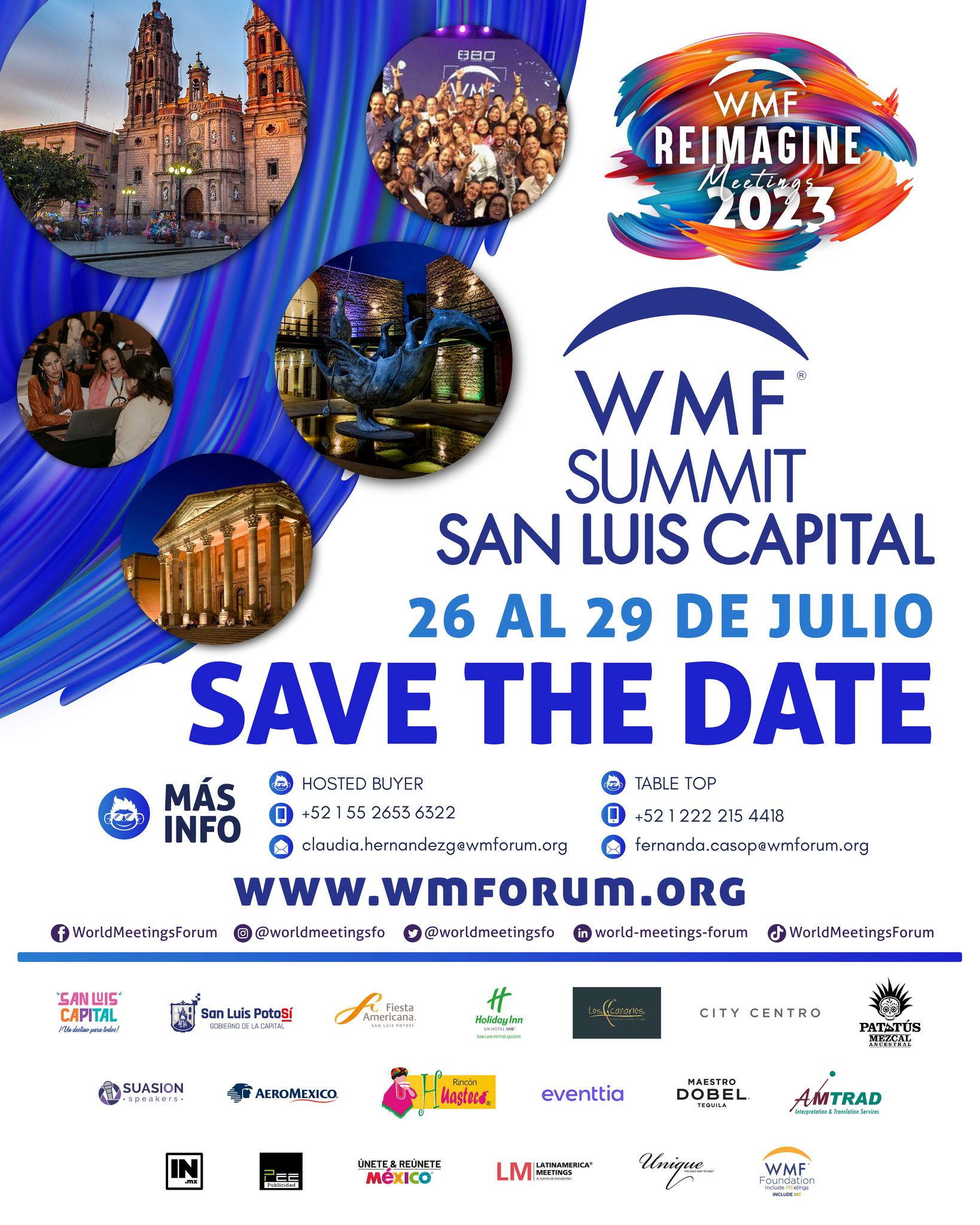 El World Meetings Forum Summit San Luis Capital 2023, es la plataforma de negocios más importante de América para la Industria de Turismo de Reuniones.