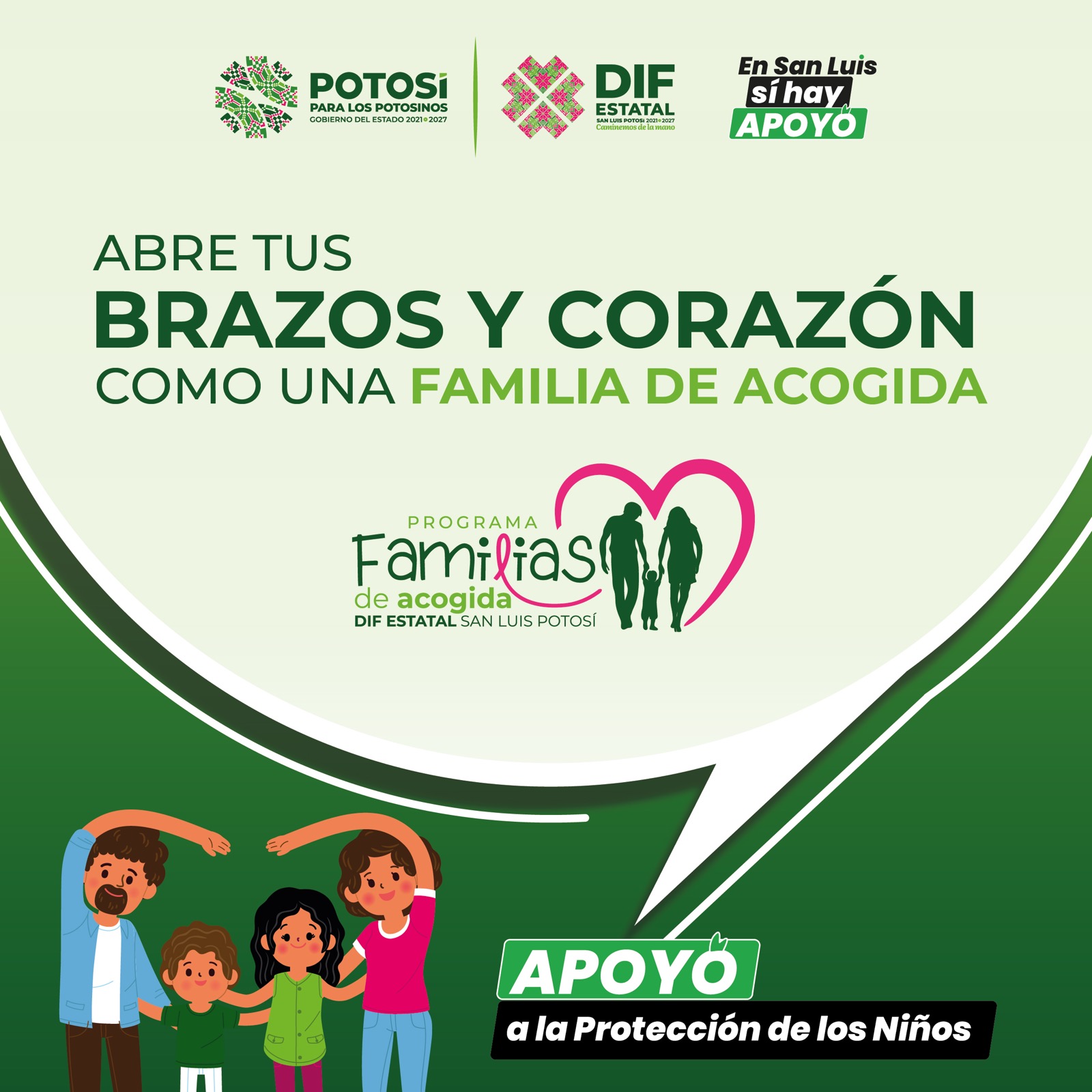 González Silva dijo que “con este programa, buscamos un entorno seguro y amoroso para la infancia potosina bajo tutela del Estado"