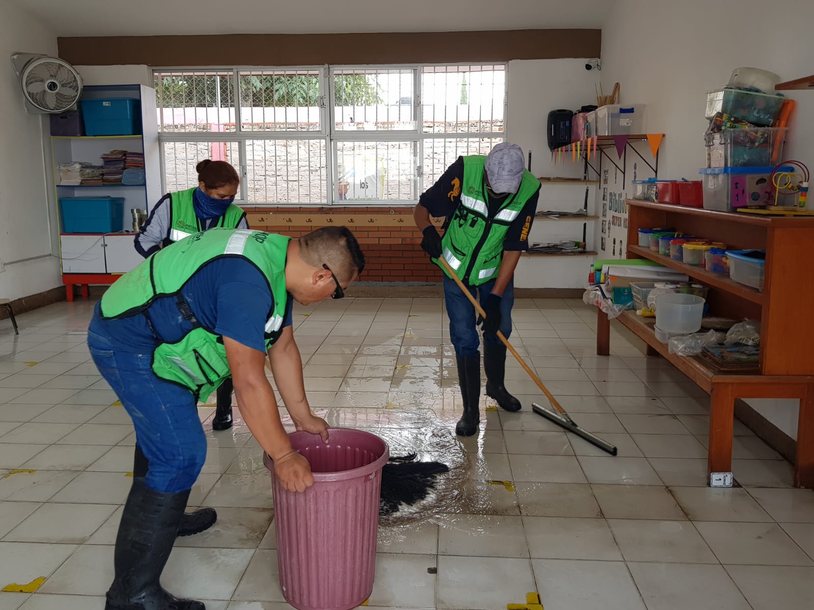 La presidenta municipal, Leonor Noyola reconoce el esfuerzo sin precedentes para atender esta emergencia pluvial.