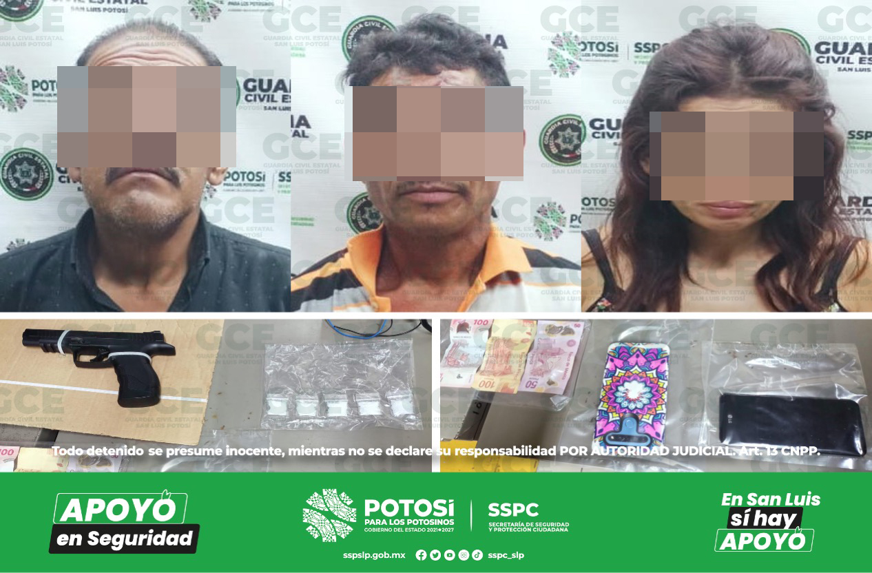 Guardia Civil Estatal (GCE) desarticularon una supuesta banda de asaltantes, quienes fueron sorprendidos en flagrancias