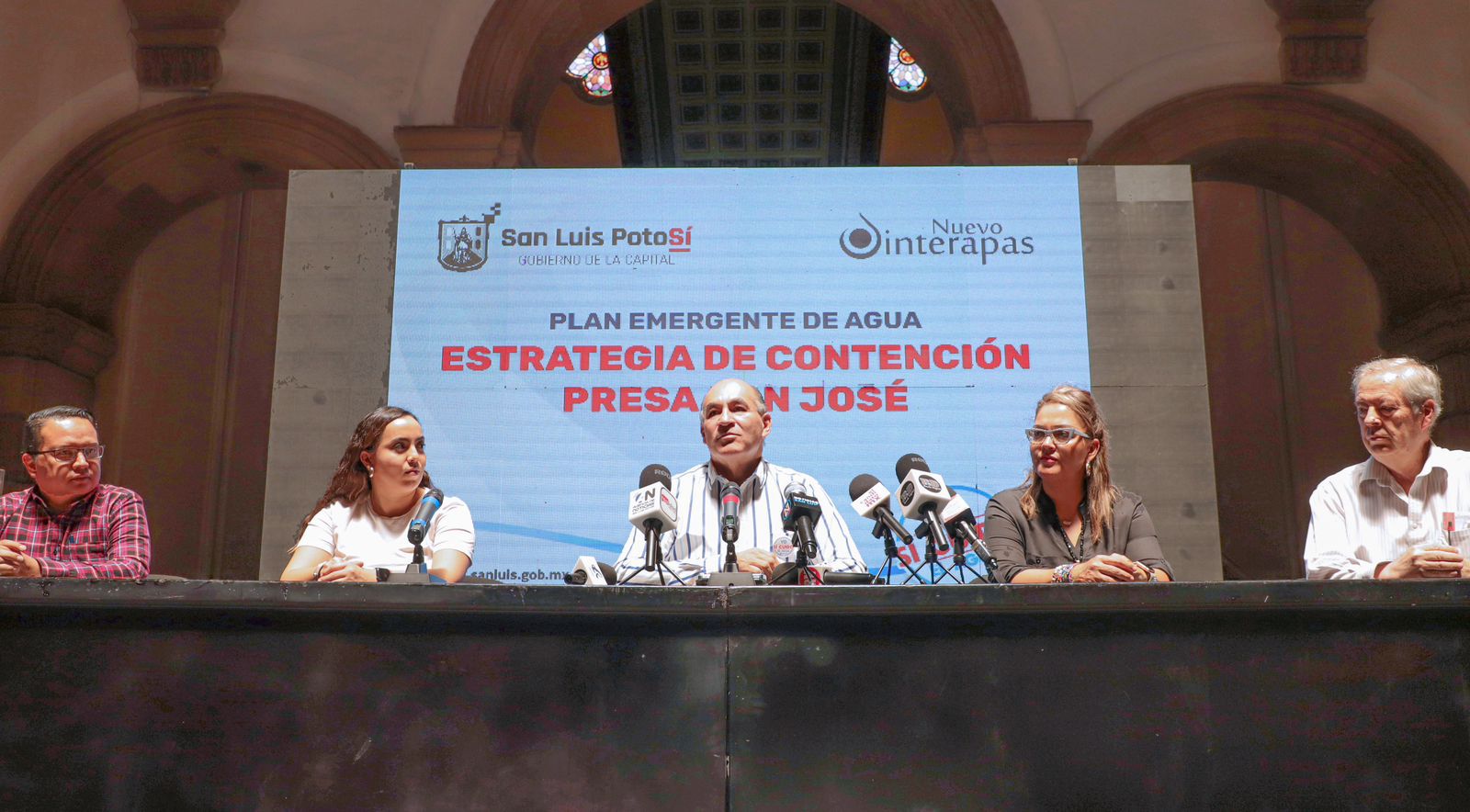 Ayuntamiento e Interapas preparan acciones de contención por abatimiento de la Presa San José