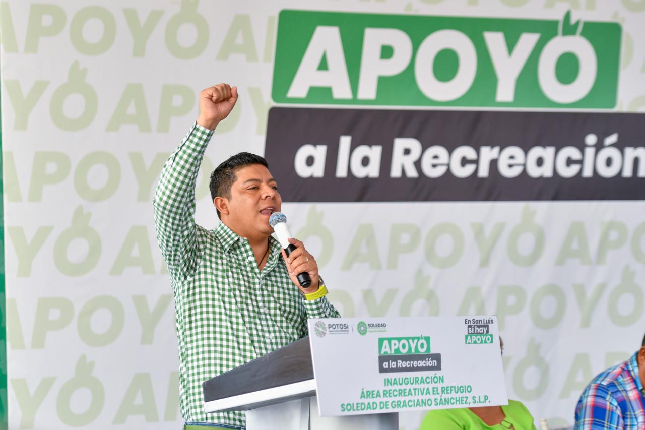 RICARDO GALLARDO ENTREGA UNIDAD RECREATIVA “EL REFUGIO”