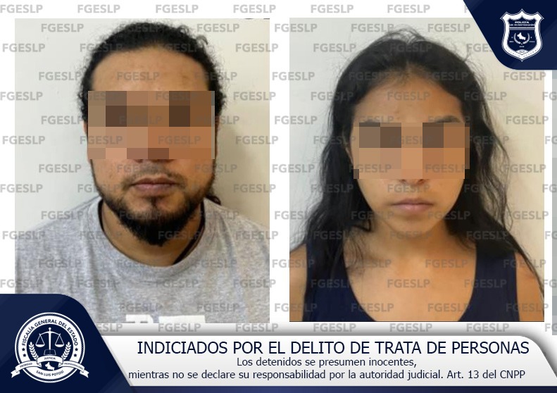 A través de elementos de la Policía de Investigación (PDI), detuvieron a José Alfredo “N” y a Daniela “N” por el delito de trata personas