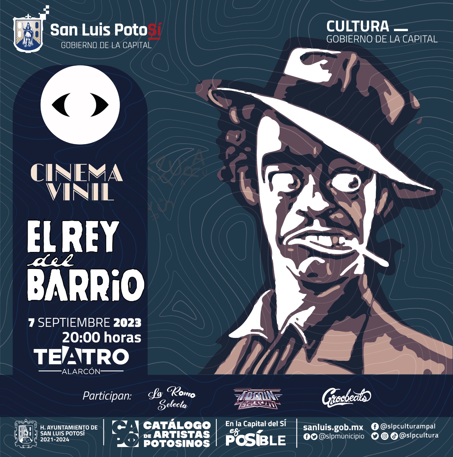 Se llevará a cabo esté jueves 7 de septiembre en el Teatro Alarcón. Se musicalizará la icónica película: “El Rey del barrio”.