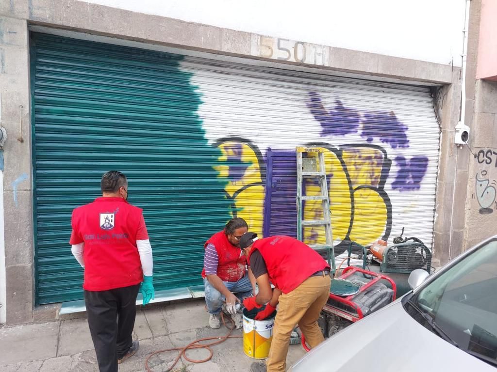 Como parte del Programa de Mantenimiento Preventivo y Correctivo, durante el mes de octubre se retiraron 610 metros cuadrados de grafiti.