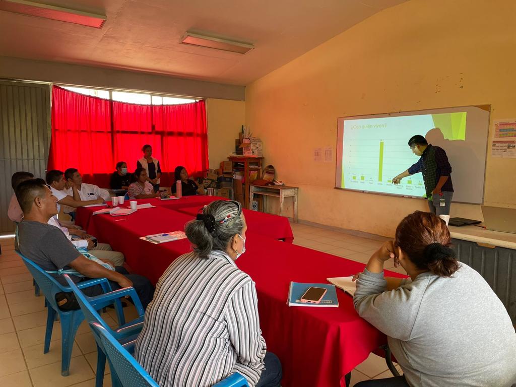 Detalló que, se realizó un proceso diagnóstico en el que participaron 171 niñas, niños y adolescentes hablantes de lengua Tének