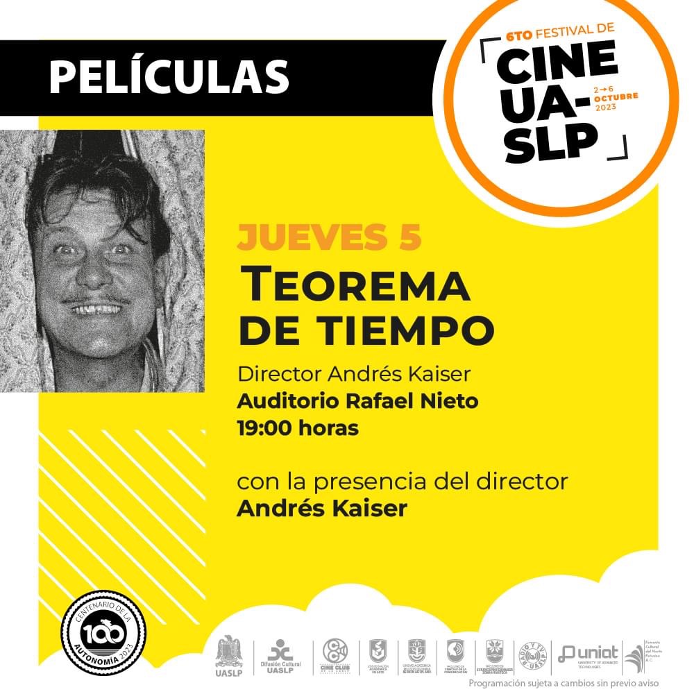 - “Teorema de Tiempo” y Trigal” ganadoras de los Premios Ariel 2023, serán exhibidas en el 6to Festival de Cine UASLP