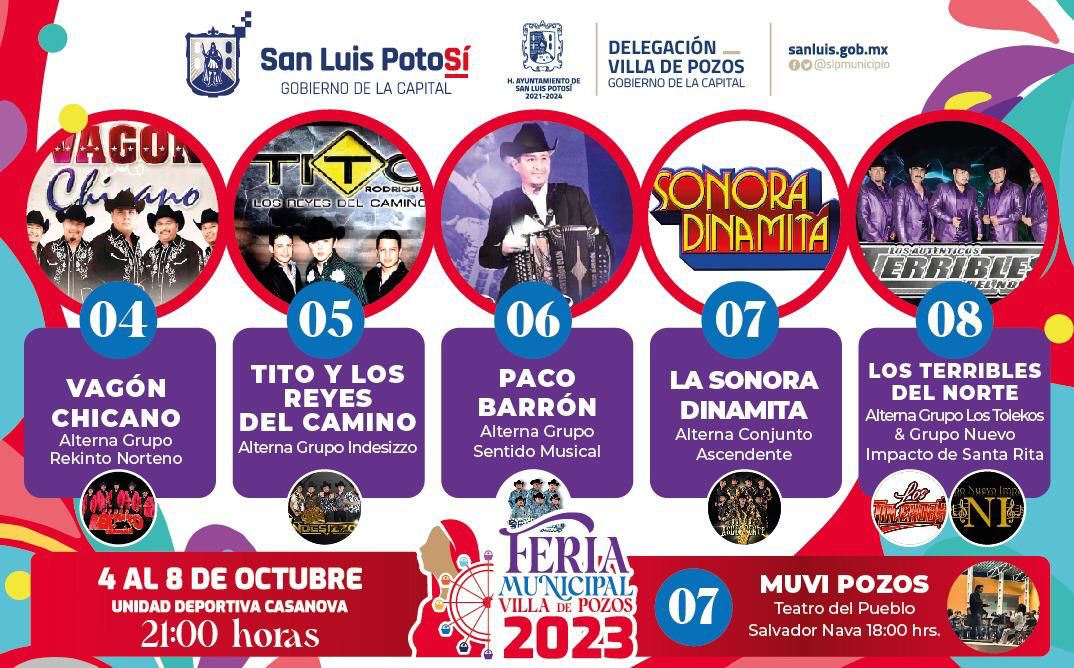 Ayuntamiento de la Capital, listo para la Feria Regional de Villa de Pozos, del 4 al 8 de octubre