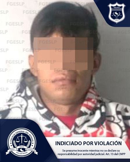 POR VIOLACIÓN, POLICÍA INVESTIGADORA CUMPLIMENTA ORDEN DE APREHENSIÓN A JUAN “N”