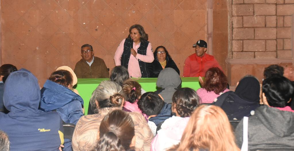 Leonor Noyola encabezó el inicio de una entrega más de esta ayuda, que busca asegurar una vida digna a las personas adultas del municipio.