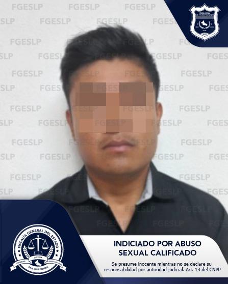 Lograron detener a Gerónimo “N”, señalado por el delito de abuso sexual calificado a una menor de edad de la Huasteca potosina.