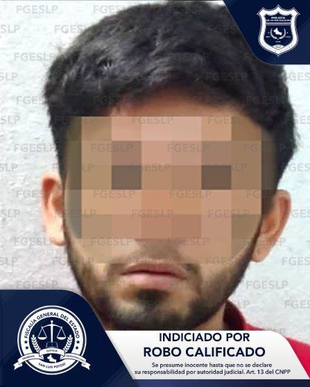 PDI cumplimentaron una orden de aprehensión en contra de Zahid “N” por robo calificado en la Capital potosina.