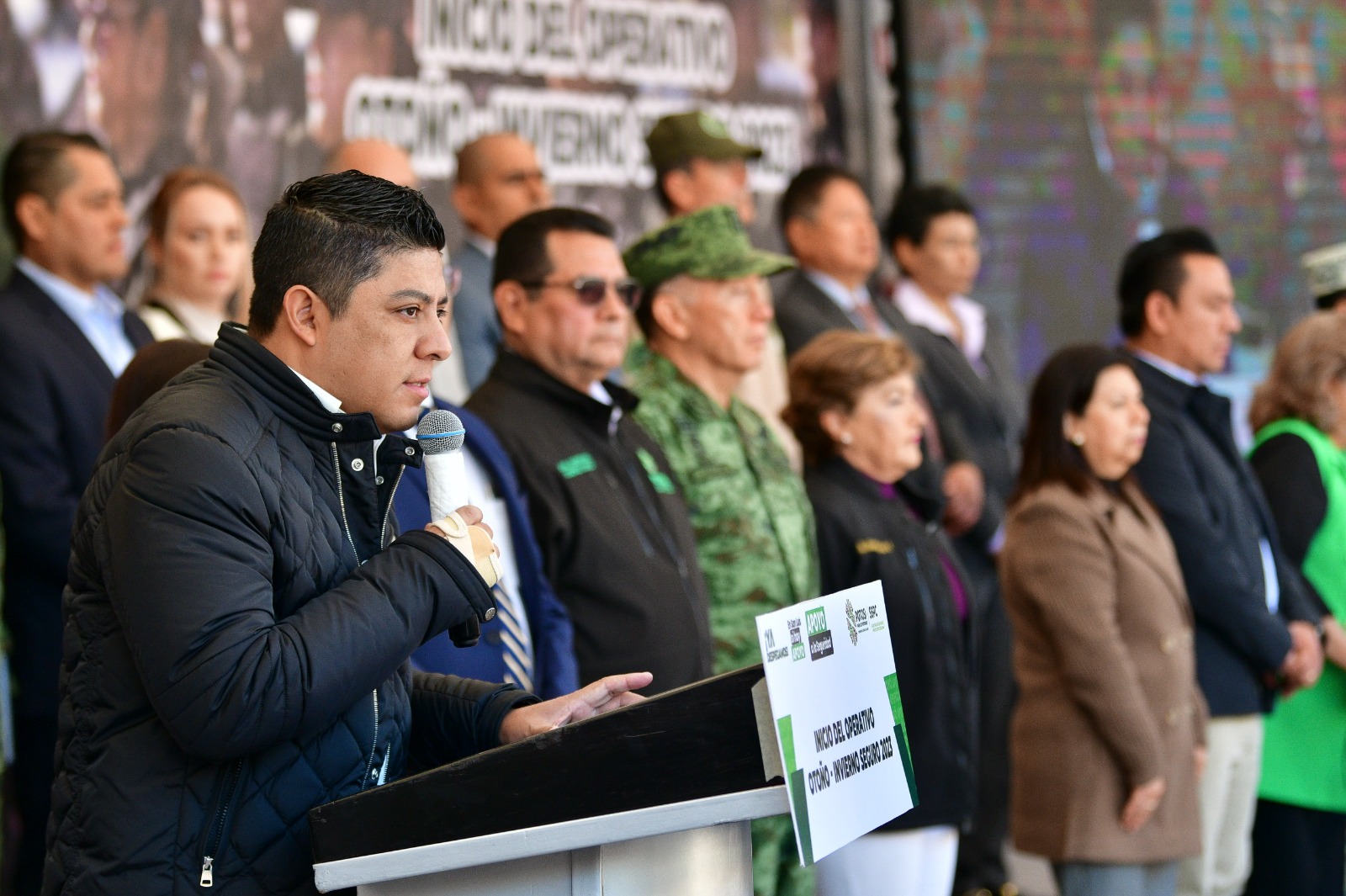 Este miércoles el Gobernador de San Luis Potosí Ricardo Gallardo Cardona, arrancó el Operativo Otoño-Invierno Seguro 2023