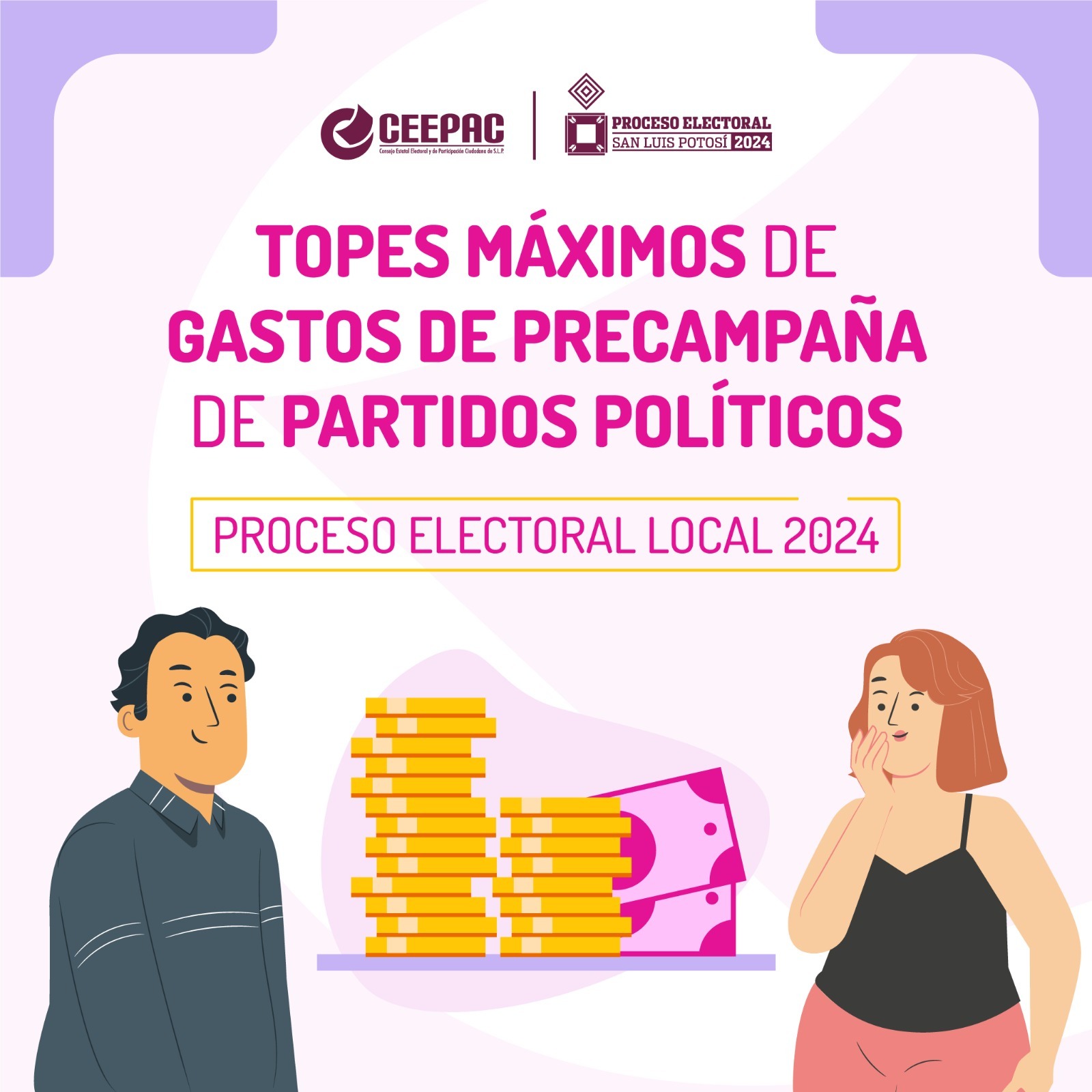 CEEPAC aprobó los límites máximos de Gastos de Precampaña por tipo de elección a contender en el Proceso Electoral 2024.