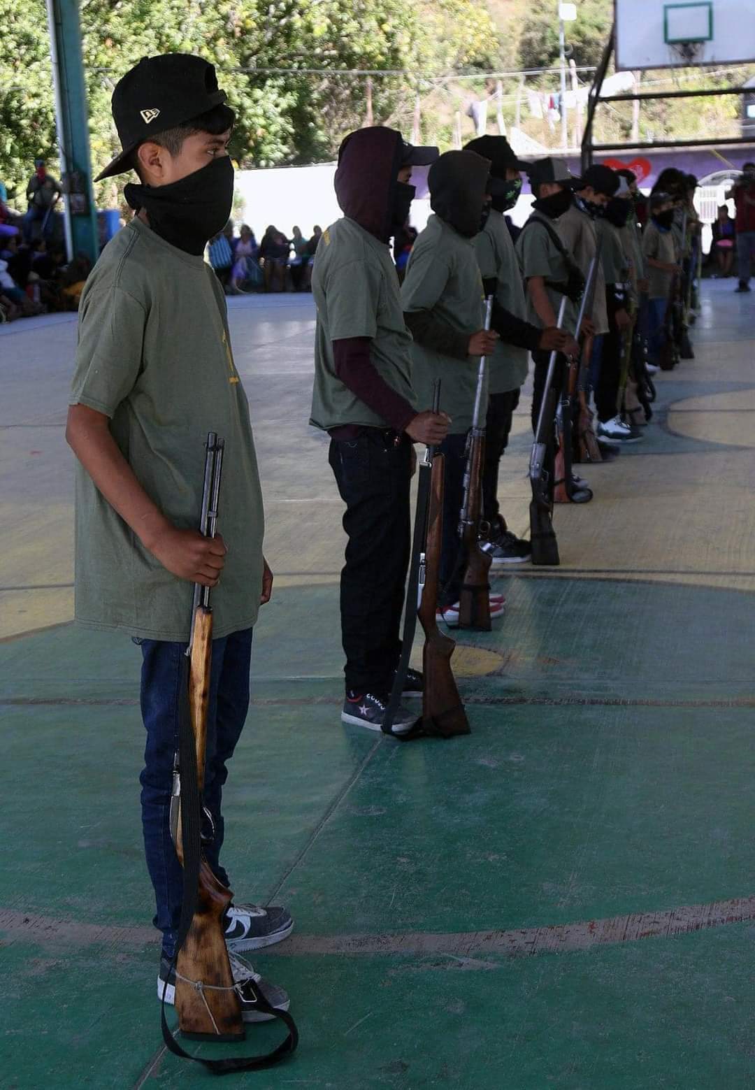 La comunidad nahua del municipio de José Joaquín de Herrera incrementa la cantidad de niños en autodefensas.