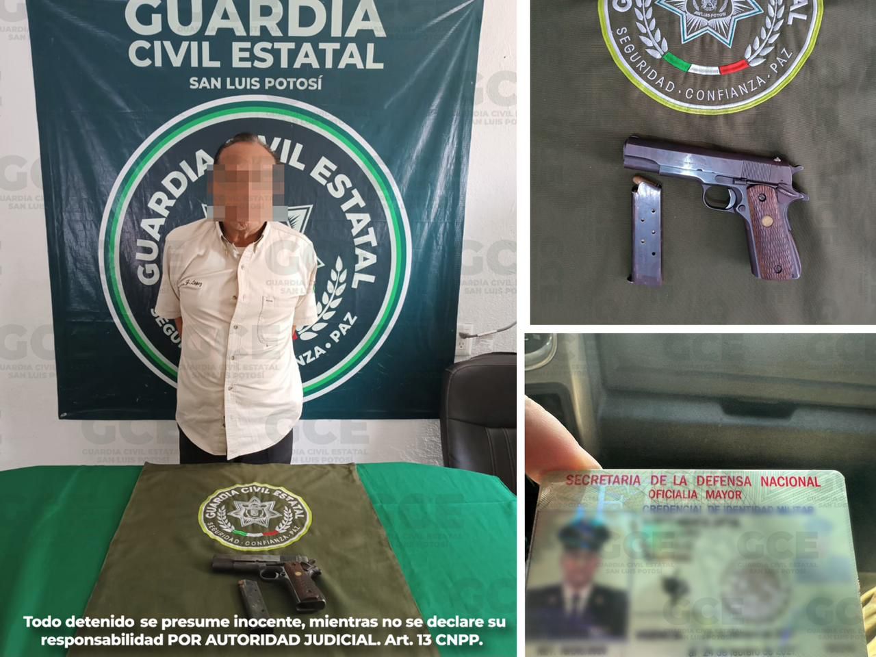 La estrategia de seguridad contra la comisión de ilícitos en la Huasteca permite la detención de hombres armados en Tanquián de Escobedo.