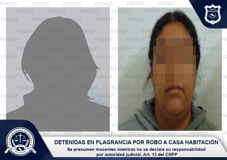 Adolescente y mujer fueron detenidas por sustraer dinero en efectivo, objetos y joyas valuados en alrededor de 500 mil pesos.