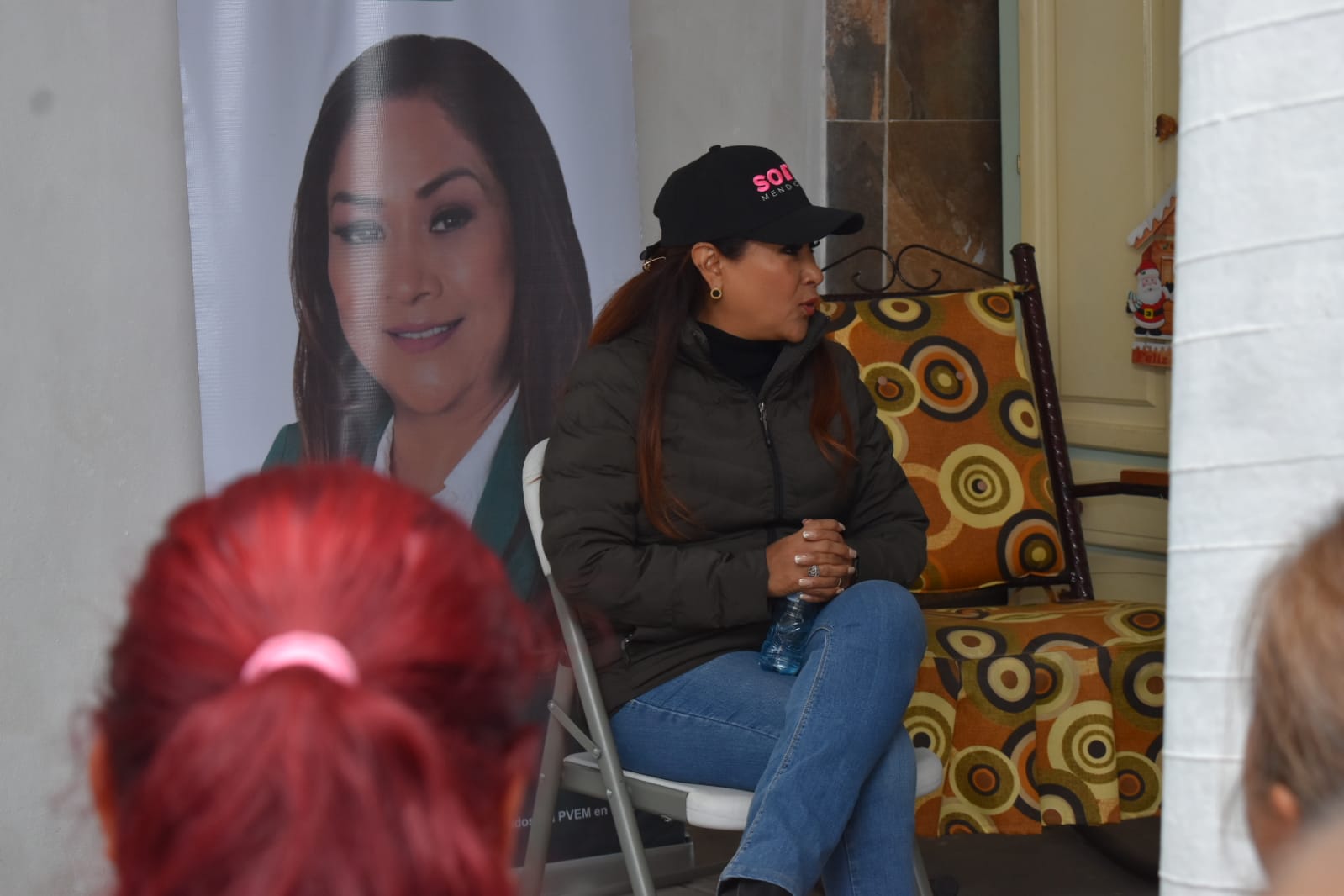 La precandidata destacó que es la única mujer que se encuentra en contienda electoral, pidió a las mujeres presentes a practicar la sororidad