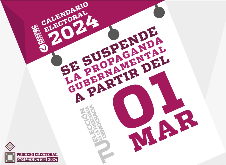   Se suspende la difusión en medios de comunicación de toda campaña de publicidad gubernamental durante las campañas electorales. 