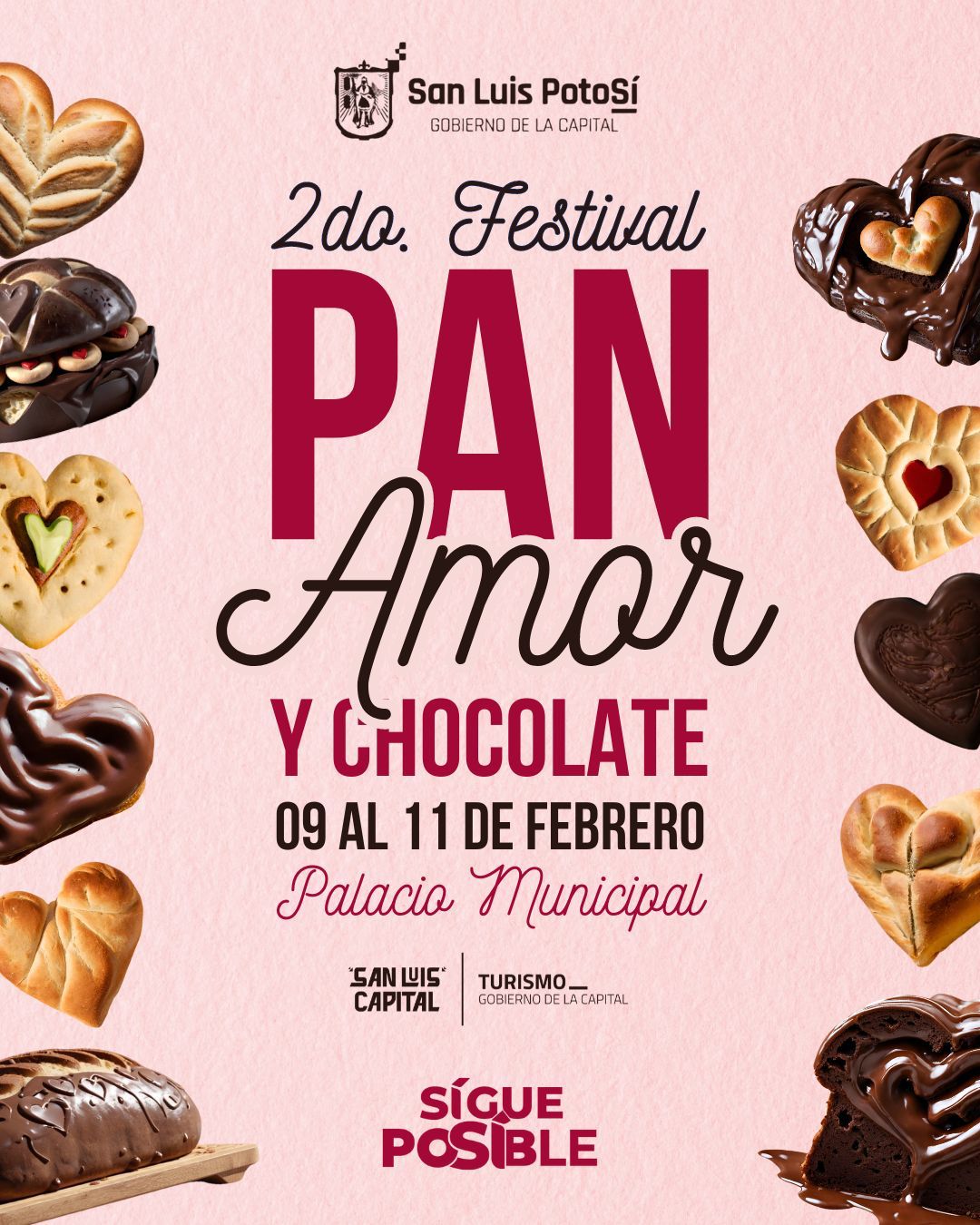 Si te gusta el rico pan y los chocolates, se te invita a que vayan al “Festival Pan, Amor y Chocolate 2024”.