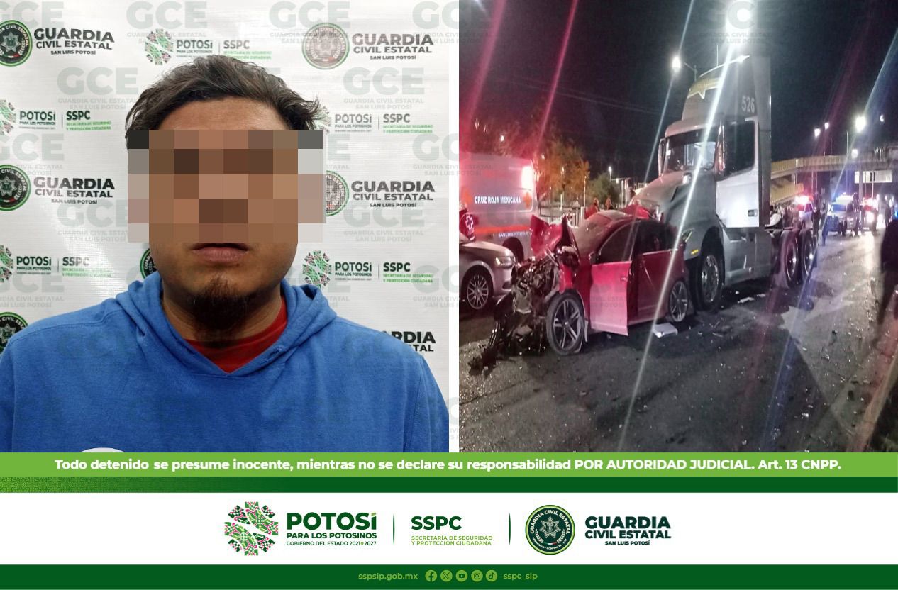 Detienen a conductor de tráiler que impacto diversos coches el pasado domingo a las fuera de plaza Sendero