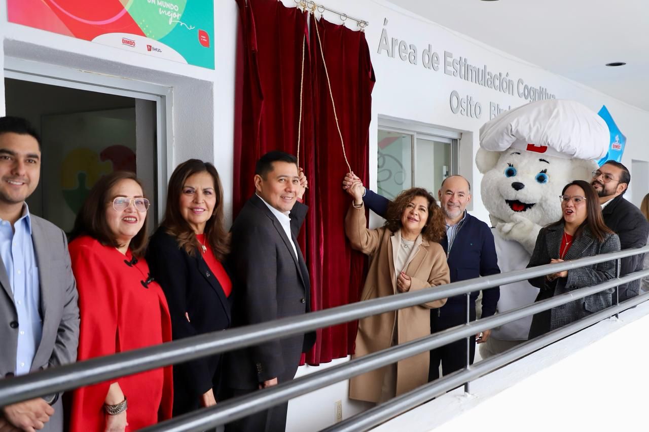 En colaboración con la iniciativa privada, Presidenta del DIF Capitalino, Estela Arriaga y Alcalde Galindo, inauguran Área de Estimulación Cognitiva