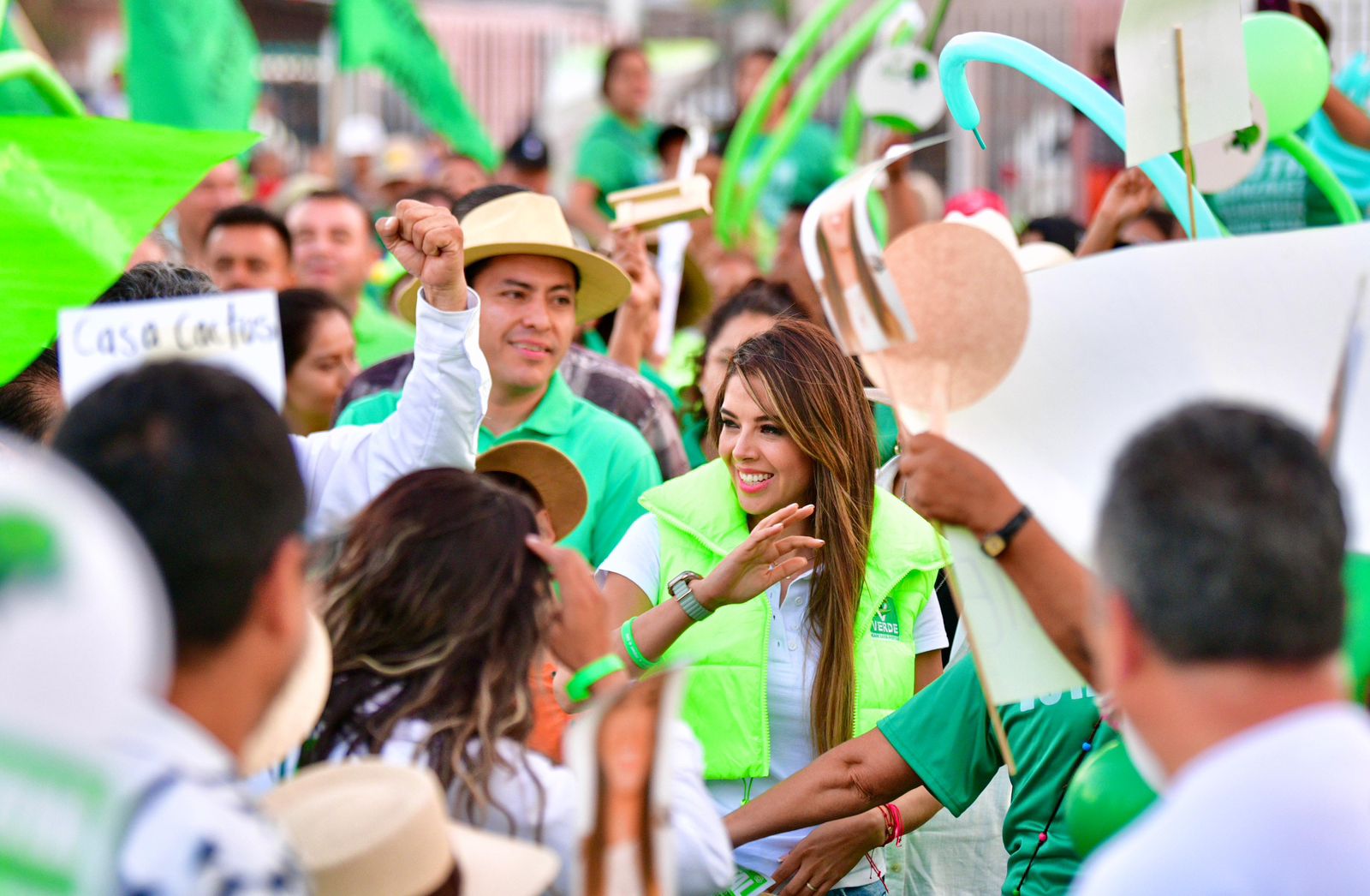 La candidata al Senado de la República por el Partido Verde visitó comunidades turísticas y agricultoras de Tierra Nueva y Santa María del Río