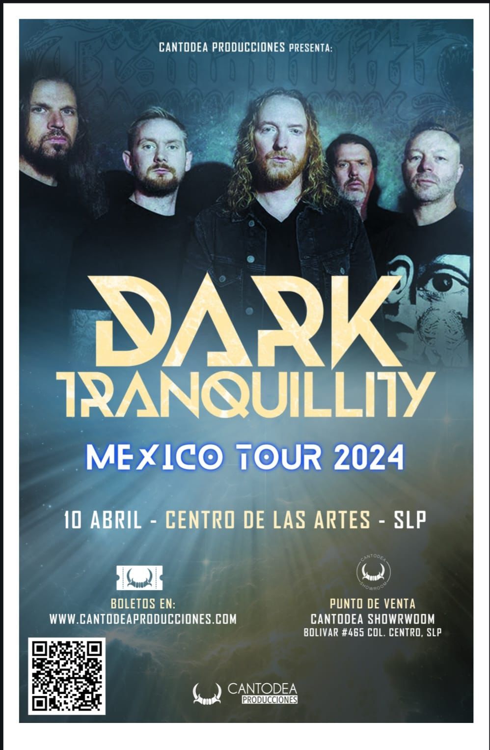 Originarios de Suecia, "Dark Tranquillity"  es uno de los grandes del melodeth sueco, una banda con 34 años de carrera, formada en 1989.