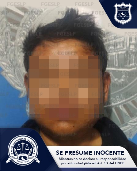 FGESLP aprehende a señalado de homicidio en Mexquitic