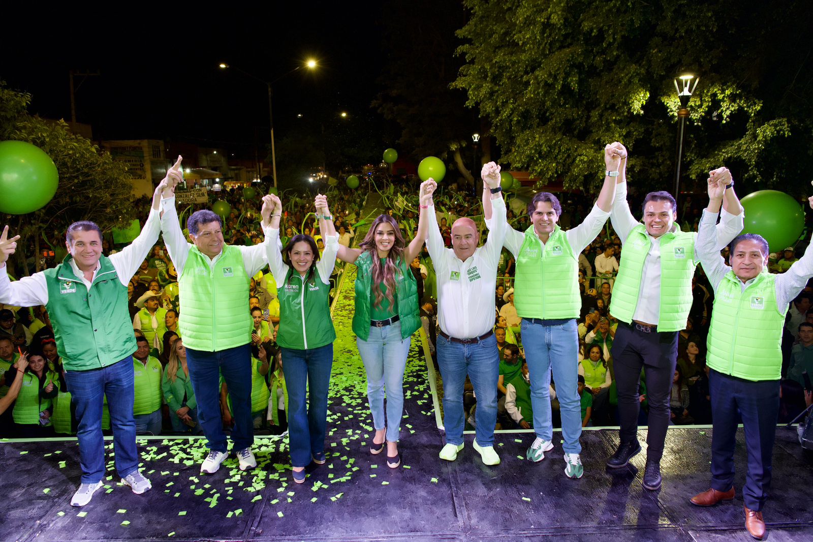 El líder nacional del PVEM destacó las virtudes de la candidata al Senado y afirmó: “le va a cumplir a San Luis Potosí”