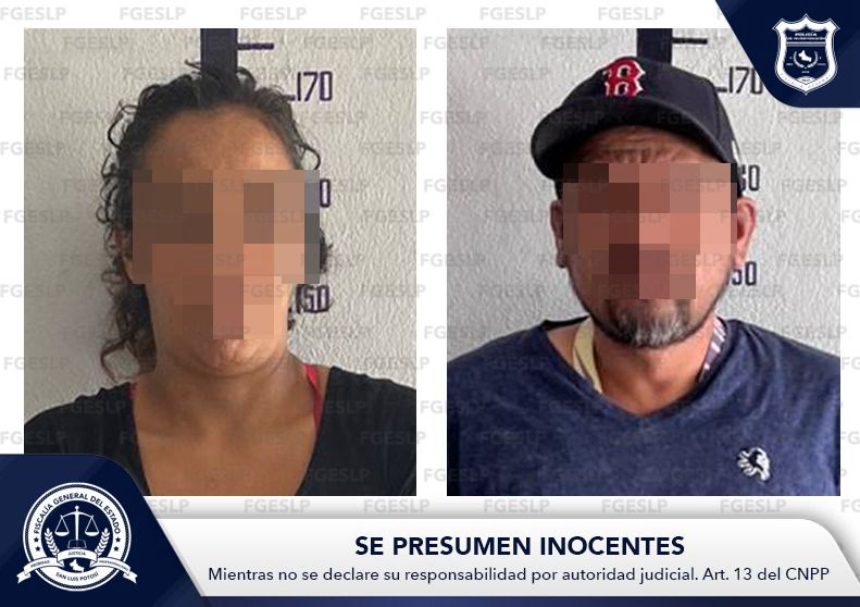 Por violación agravada, captura FGESLP a una mujer y a un hombre en Matehuala