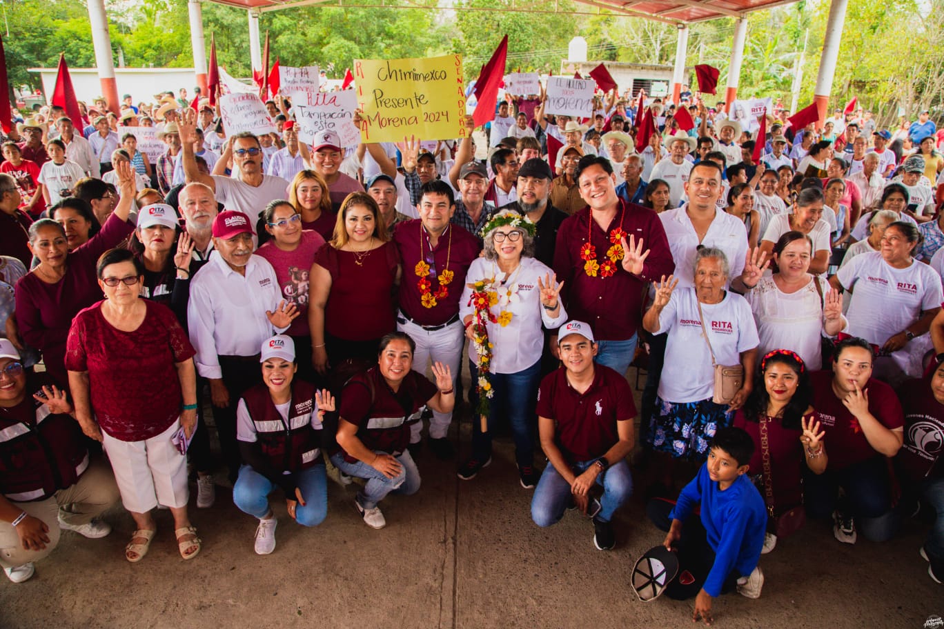 Rita Ozalia rodríguez continúa su gira informativa por la región Huasteca