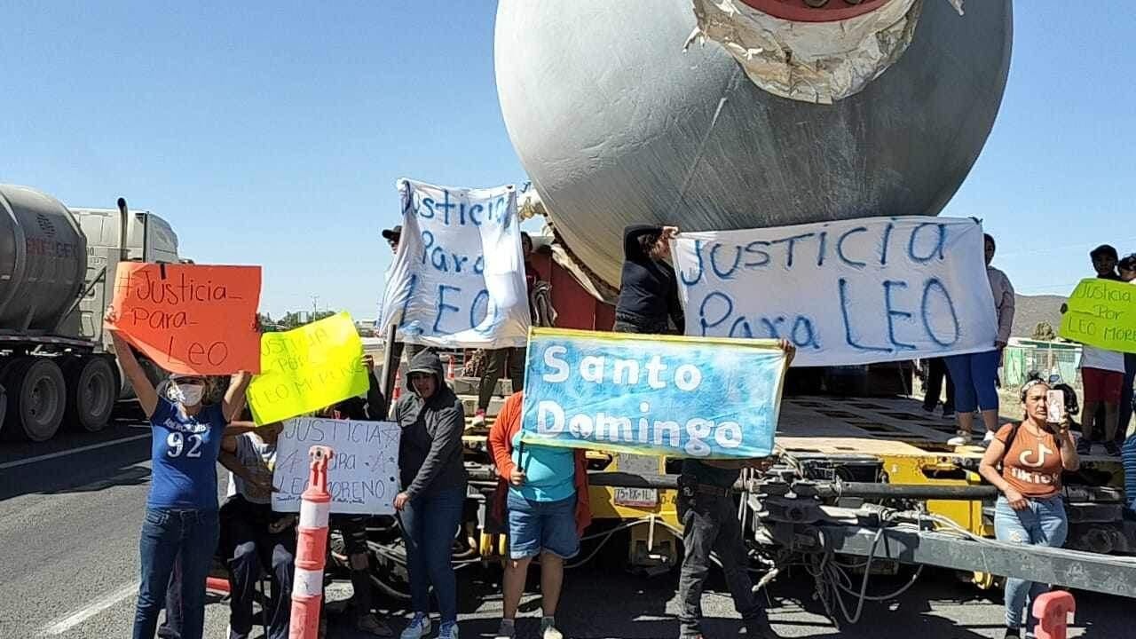 Bloqueo en Guadalcázar continúa hasta que se haga justicia para Leo