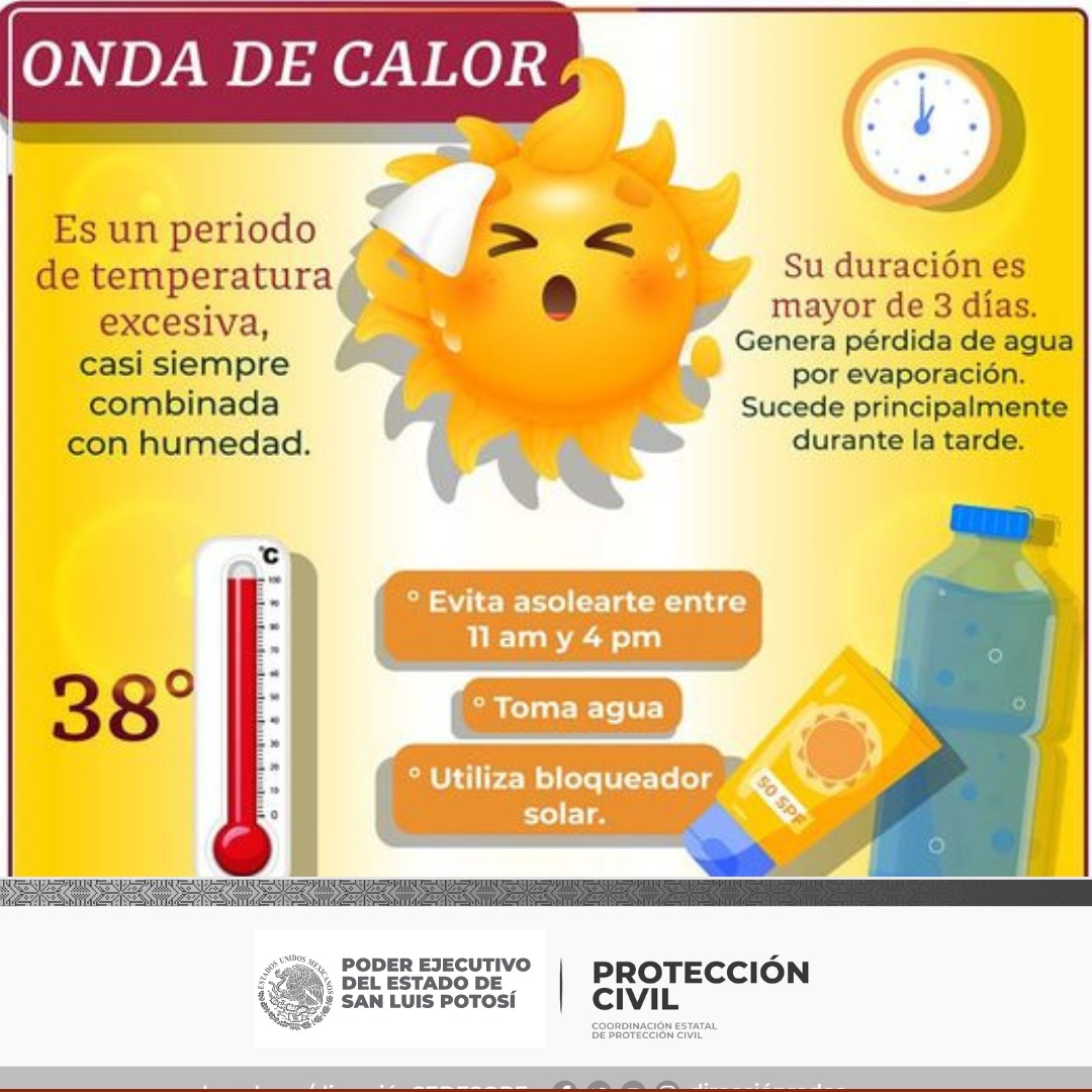 Exhortan a la población a fortalecer prevención por olas de calor