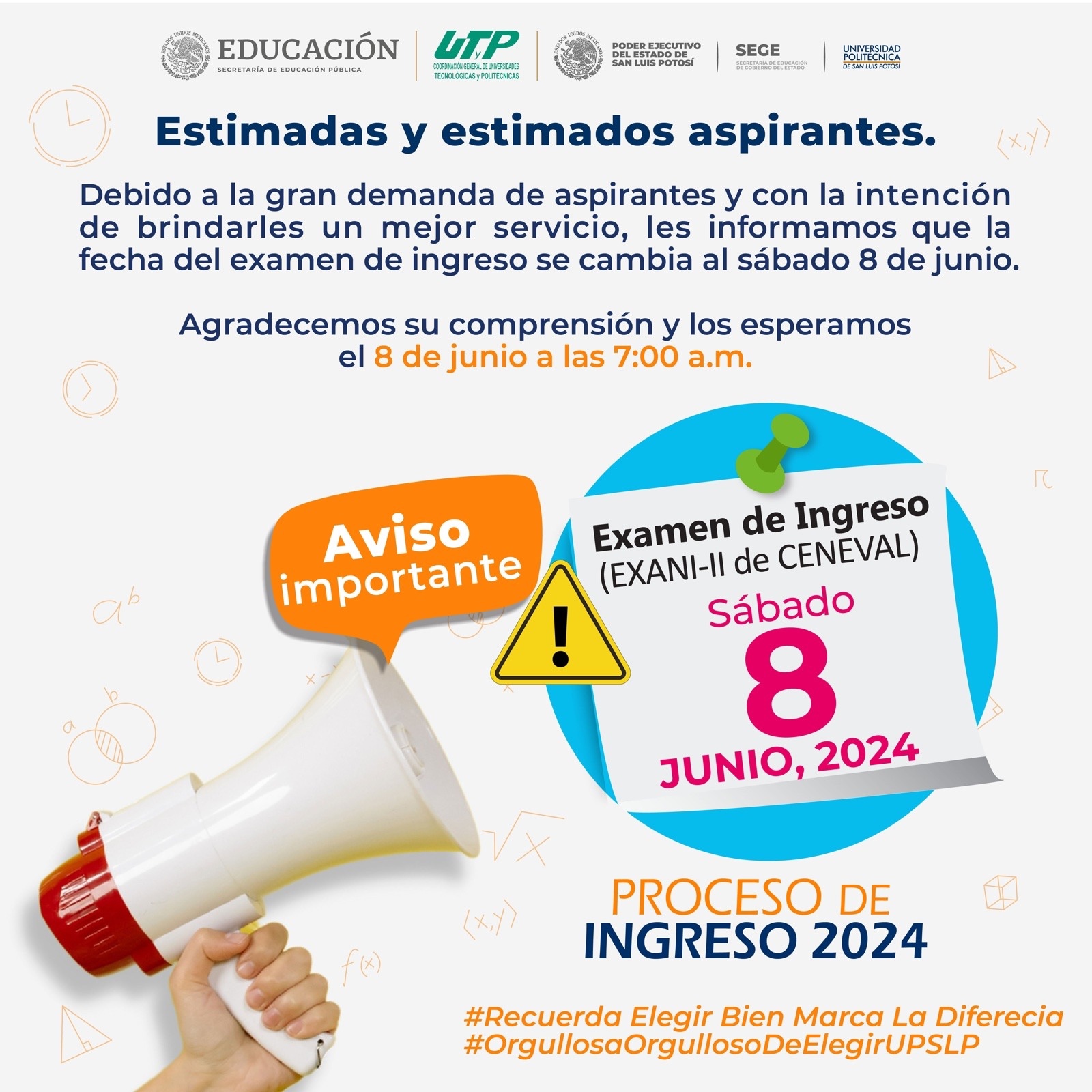 Universidad politécnica establece nueva fecha de examen de admisiónUniversidad politécnica establece nueva fecha de examen de admisión