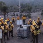 ¡Lucha titánica contra el fuego en Matehuala! Brigadistas combaten incendio forestal con un 75% de control